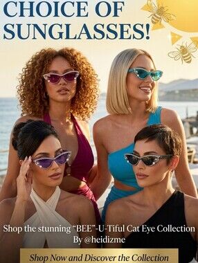 CHOICE of "BEE"-U-Tiful Cat Eye Sunglasses